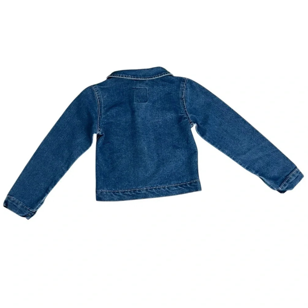 Bebe Blue Jean Jacket Classic Denim Style - S (7/8)
